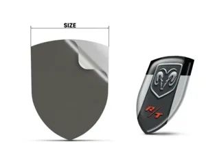 Dodge Silikon Sticker Exklusiver Stil Edle Dome Labels